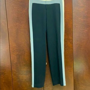 Dress or fun pant with leather detail